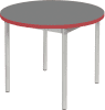 Gopak Enviro Silver Frame Coffee Table - Round 600mm Diameter - Storm