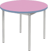 Gopak Enviro Silver Frame Coffee Table - Round 600mm Diameter - Lilac