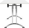 TC One Union Folding Rectangular Table - 1200 x 700mm - White