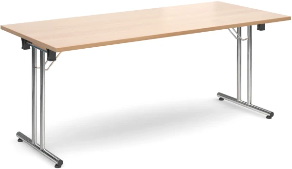 Dams Rectangular Folding Table - 1800 x 800mm - Beech