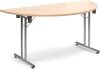 Dams Semi Circular Folding Table - Beech