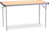 Spaceright Fast Fold Rectangular Table - 610 x 1220mm - Oak