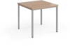 Dams Flexi 25 Square Table - 800 x 800mm - Beech