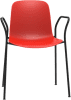 Origin FLUX 4 Leg Classroom Chair with Arms - Coral Red