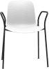 Origin FLUX 4 Leg Classroom Chair with Arms - Traffic White