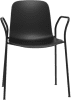 Origin FLUX 4 Leg Classroom Chair with Arms - Traffic Black