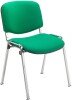 TC Club Chrome Frame Fabric Chair - Green