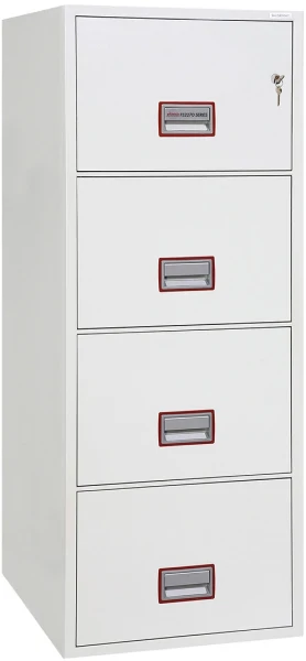 Phoenix Safe FS2274K World Class Vertical Fire File Extra Deep with Key Lock - 4 Drawer