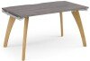Dams Fuze Single Desk - 1400 x 800mm - Grey Oak