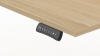 Formetiq Alto 2 Height Adjustable Desk with Scoop - (w) 1600 x (d) 800mm - Amber Oak