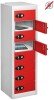 Probe TabBox 8 Compartment Locker - 1000 x 305 x 305mm - Red (Similar to BS 04 E53)