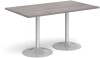 Dams Genoa Rectangular Dining Table With Trumpet Base 1400 x 800mm Diameter