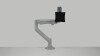 Metalicon Levo Gas Lift Single Monitor Arm - Silver - Silver