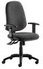 Dynamic Eclipse Plus XL Chair with Height Adjustable Arms - Charcoal