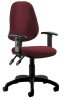 Dynamic Eclipse 2 Chair Bespoke Fabric with Adjustable Arms - Camira Phoenix Guyana