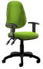 Dynamic Eclipse 2 Chair Bespoke Fabric with Adjustable Arms - Camira Xtreme Madura