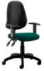 Dynamic Eclipse Plus 2 Bespoke Set Operator Chair with Adjustable Arms - Camira Phoenix Montserrat