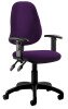 Dynamic Eclipse 2 Chair Bespoke Fabric with Adjustable Arms - Camira Phoenix Tarot