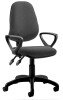 Dynamic Eclipse Plus 2 Chair with Fixed Arms - Charcoal