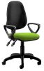 Dynamic Eclipse Plus 2 Bespoke Set Operator Chair with Fixed Arms - Camira Xtreme Madura