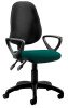 Dynamic Eclipse Plus 2 Bespoke Set Operator Chair with Fixed Arms - Camira Phoenix Montserrat