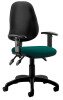 Dynamic Eclipse Plus 3 Lever Bespoke Seat Operator Chair with Adjustable Arms - Camira Phoenix Montserrat