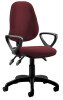 Dynamic Eclipse Plus 3 Lever Bespoke Operator Chair with Loop Arms - Camira Phoenix Guyana