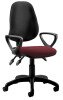 Dynamic Eclipse Plus 3 Lever Bespoke Seat Operator Chair with Loop Arms - Camira Phoenix Guyana
