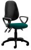 Dynamic Eclipse Plus 3 Lever Bespoke Seat Operator Chair with Loop Arms - Camira Phoenix Montserrat