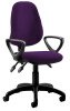 Dynamic Eclipse Plus 3 Lever Bespoke Operator Chair with Loop Arms - Camira Phoenix Tarot