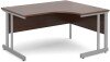 Dams Momento Corner Desk with Twin Cantilever Legs - 1400 x 1200mm - Walnut