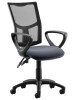 Dynamic Eclipse Plus 2 Mesh Chair with Loop Arms - Charcoal