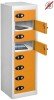 Probe TabBox 8 Compartment Locker - 1000 x 305 x 305mm - Orange (RAL 2003)