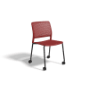 KI Grafton 4 Leg Chair - Castors - Cayenne