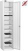 Probe LapBox Single Door 10 Compartment Locker - 1780 x 380 x 460mm - White (RAL 9016)