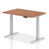 Dynamic Air Rectangular Height Adjustable Desk - 1200mm x 800mm - Walnut