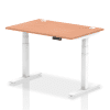 Dynamic Air Rectangular Height Adjustable Desk with Cable Ports - 1200mm x 800mm - Beech