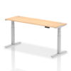Dynamic Air Rectangular Height Adjustable Desk with Cable Ports - 1800mm x 600mm - Maple