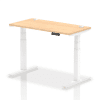 Dynamic Air Rectangular Height Adjustable Desk with Cable Ports - 1200mm x 600mm - Maple