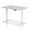 Dynamic Air Rectangular Height Adjustable Desk - 1200mm x 800mm - Grey oak