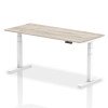 Dynamic Air Rectangular Height Adjustable Desk - 1800mm x 800mm - Grey oak