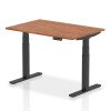 Dynamic Air Rectangular Height Adjustable Desk - 1200mm x 800mm - Walnut