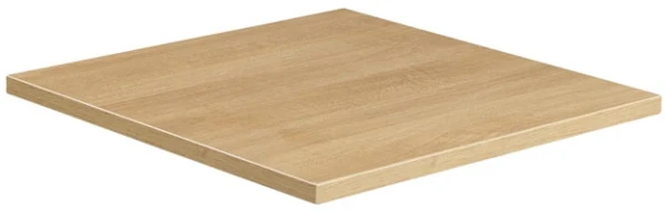 Zap Holz Square Table Top - 600 x 600mm - Light Oak