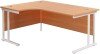 TC Twin Leg Corner Desk 1800 x 1200mm - Beech