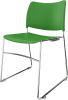 Spaceforme Zlite High Density Stacking Chair - Grass Green