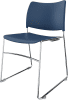 Spaceforme Zlite High Density Stacking Chair - Midnight Blue