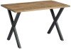 Zap Highcross Rustic Antique Oak Dining Table - 1200mm