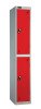 Probe Two Door Single Nest Steel Locker - 1780 x 380 x 380mm - Red (Similar to BS 04 E53)