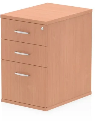 Dynamic Impulse Desk High Pedestal - 600mm Depth - Beech