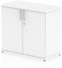 Dynamic Impulse Desk High Cupboard - 1 Shelf - 600m Depth - White
